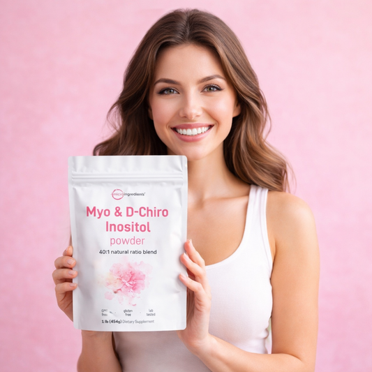 Inositol en polvo: Equilibrio hormonal natural: Adiós acné, peso rebelde y ciclos irregulares🌸