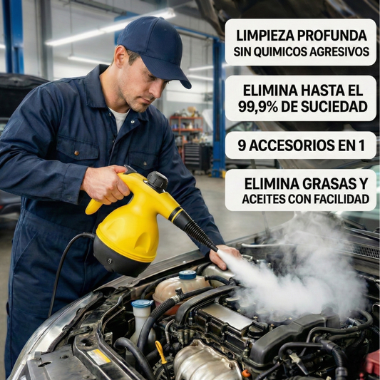 💨 VaporClean Pro: Máquina a vapor de alta presión + 9 Accesorios Gratis